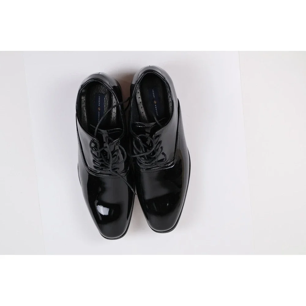 Joseph Abboud Dress Shoes Formal Lace Up Black Patent 9 NWT MSRP $125